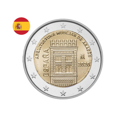 Espagne 2020 - 2 Euros Commémorative - Architecture mudéjare d'Aragon