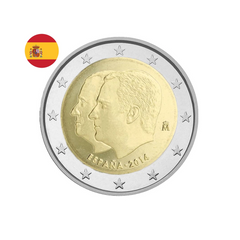 Espagne 2014 - 2 Euros Commémorative - Accession de Philippe VI