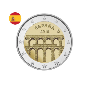 Espagne 2016 - 2 Euro Commémorative - Aqueduc de Ségovie