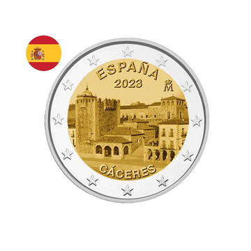 Espagne 2023 - 2 Euro Commémorative - Vieille ville de Caceres