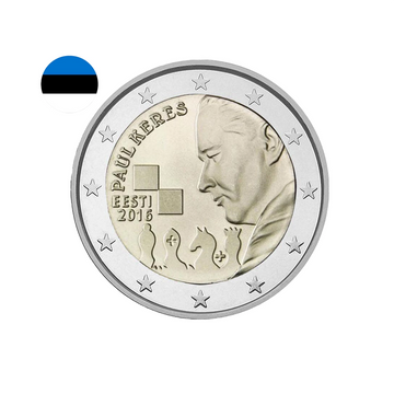 Estonie 2016 - 2 Euro Commémorative - Paul Keres