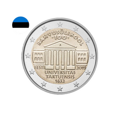 Estonie 2019 - 2 Euros Commémorative - 100ème anniversaire de l'Université de Tartu
