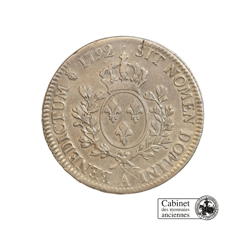 Écu aux Rameaux d'olivier - Louis XVI - 1785-1792