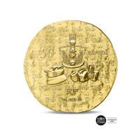 100 Ans de la naissance d'Elisabeth II - Monnaie de 50 Euros ¼ Oz Or -  BE 2026