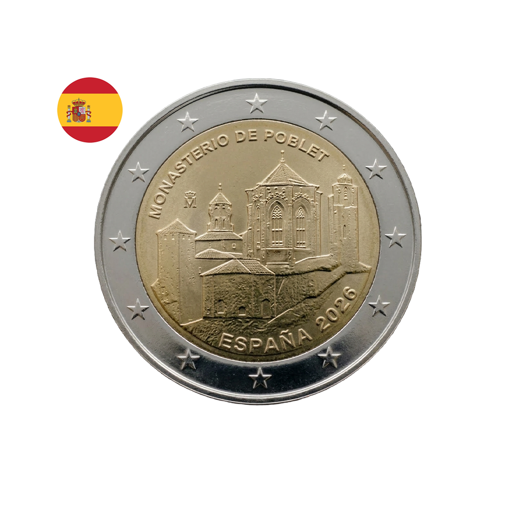 Espagne 2026 - 2 Euro Commémorative - Monastère de Poblet