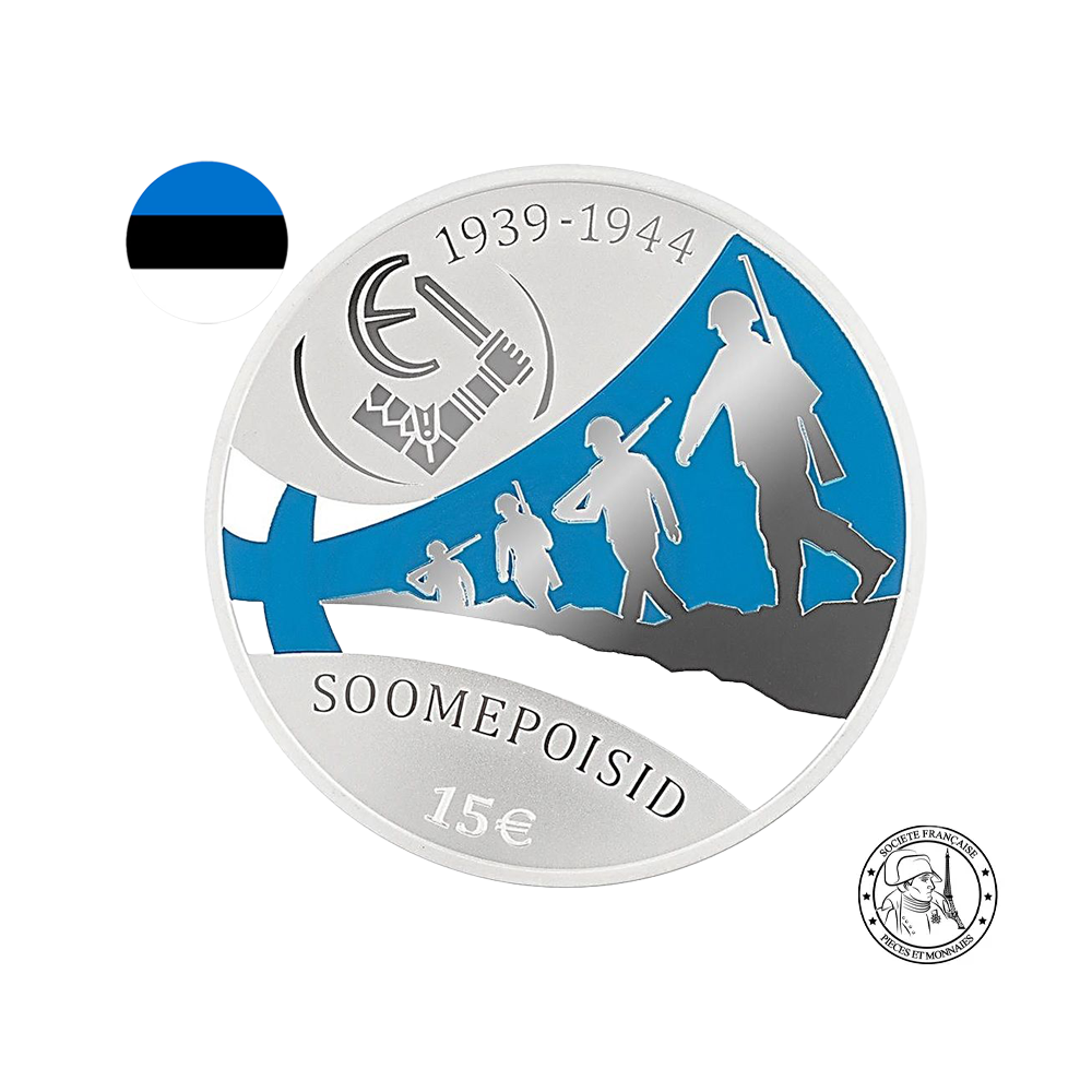 Estonie 2025 - Soomepoisid - Monnaie de 15 Euros Argent - BE