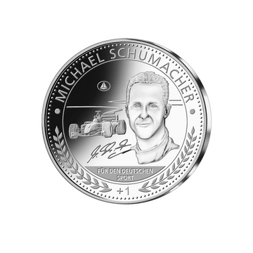 Michael Schumacher - La légende de la Formule 1 - Monnaie Commémorative Argent