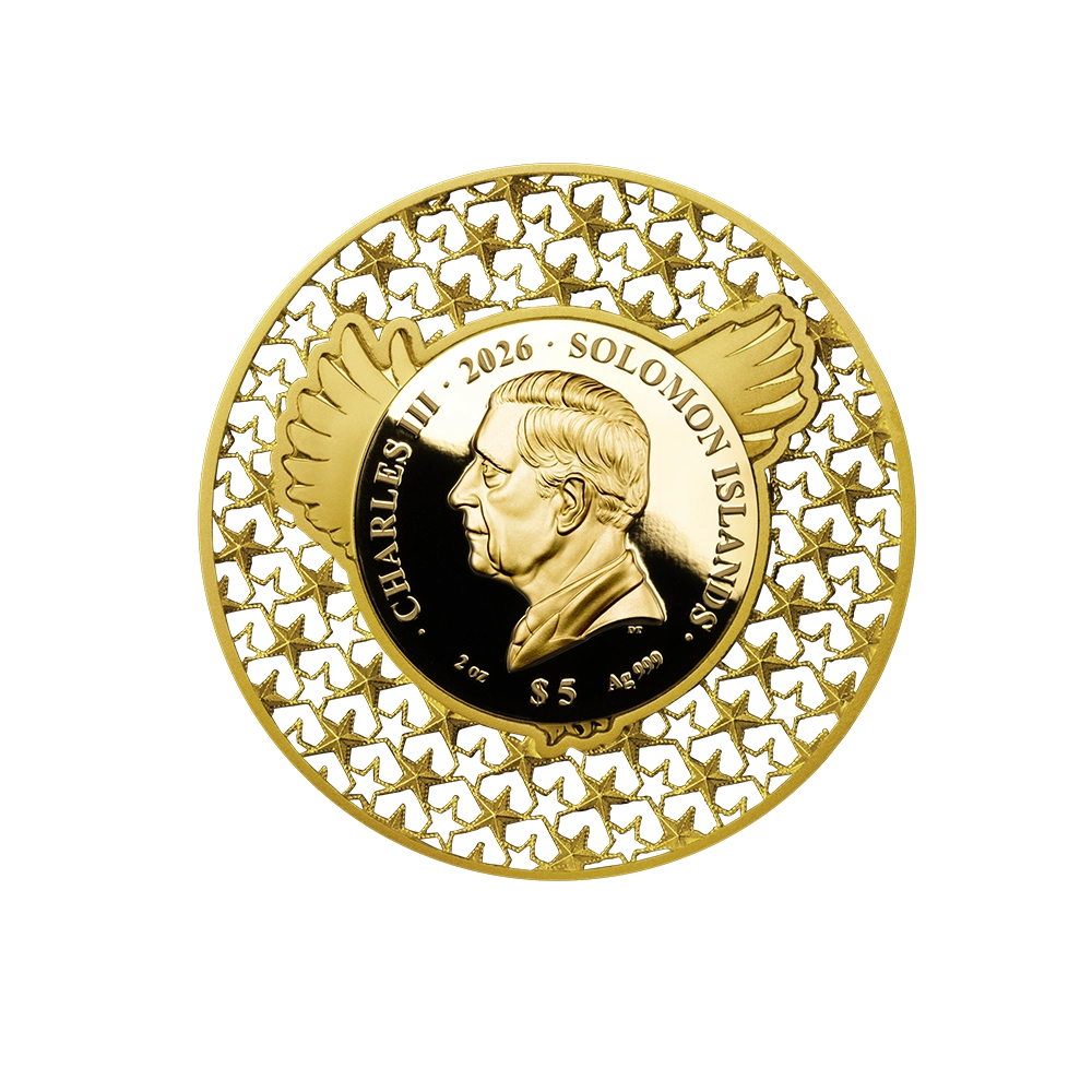 Aigle Américain en filigrane  - Monnaie de 5 Dollars Argent - BE 2026