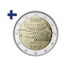 Finlande 2007 - 2 Euros Commémorative - Indépendance de la Finlande