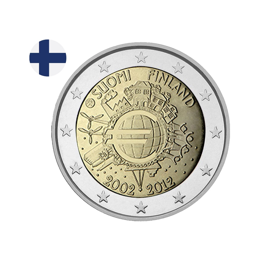 Finlande 2012 - 2 Euro Commémorative - 10 ans de l'Euro