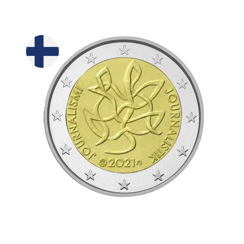 Finlande 2021 - 2 Euro Commémorative - Journalisme