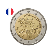 France 2011 - 2 Euros Commémorative - Fête de la musique