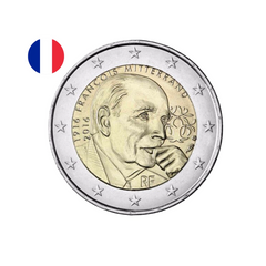 ⁣⁢France 2016 - 2 Euro Commemorative Coin - François Mitterrand⁤⁣