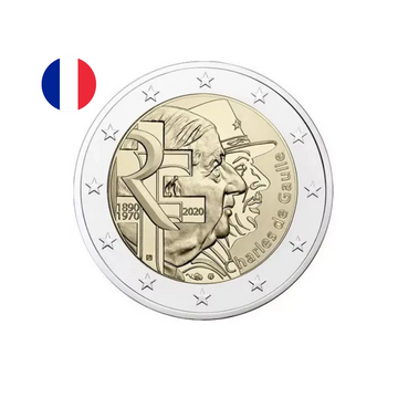France 2020 - 2 Euro Commémorative - Anniversaire Charles de Gaulle