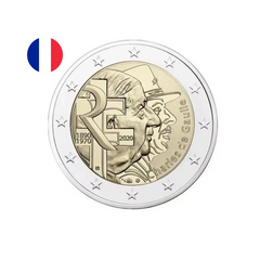 France 2020 - 2 Euros Commémorative - Anniversaire Charles de Gaulle