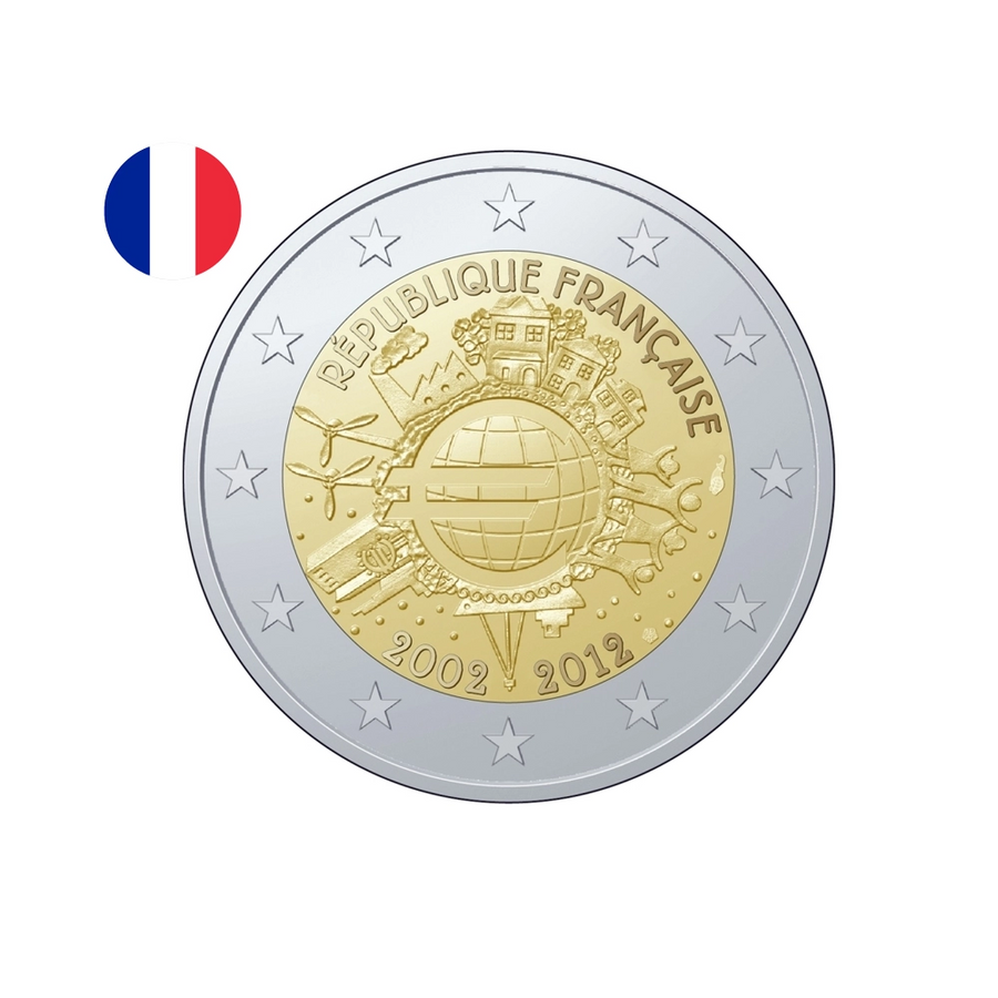 France 2012 - 2 Euro Commémorative - 10 ans de l'euro