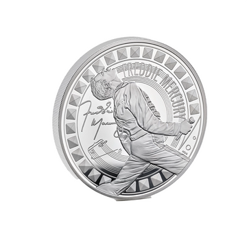 Légende de la musique - Freddy Mercury - Monnaie de 10 Pounds argent - BE