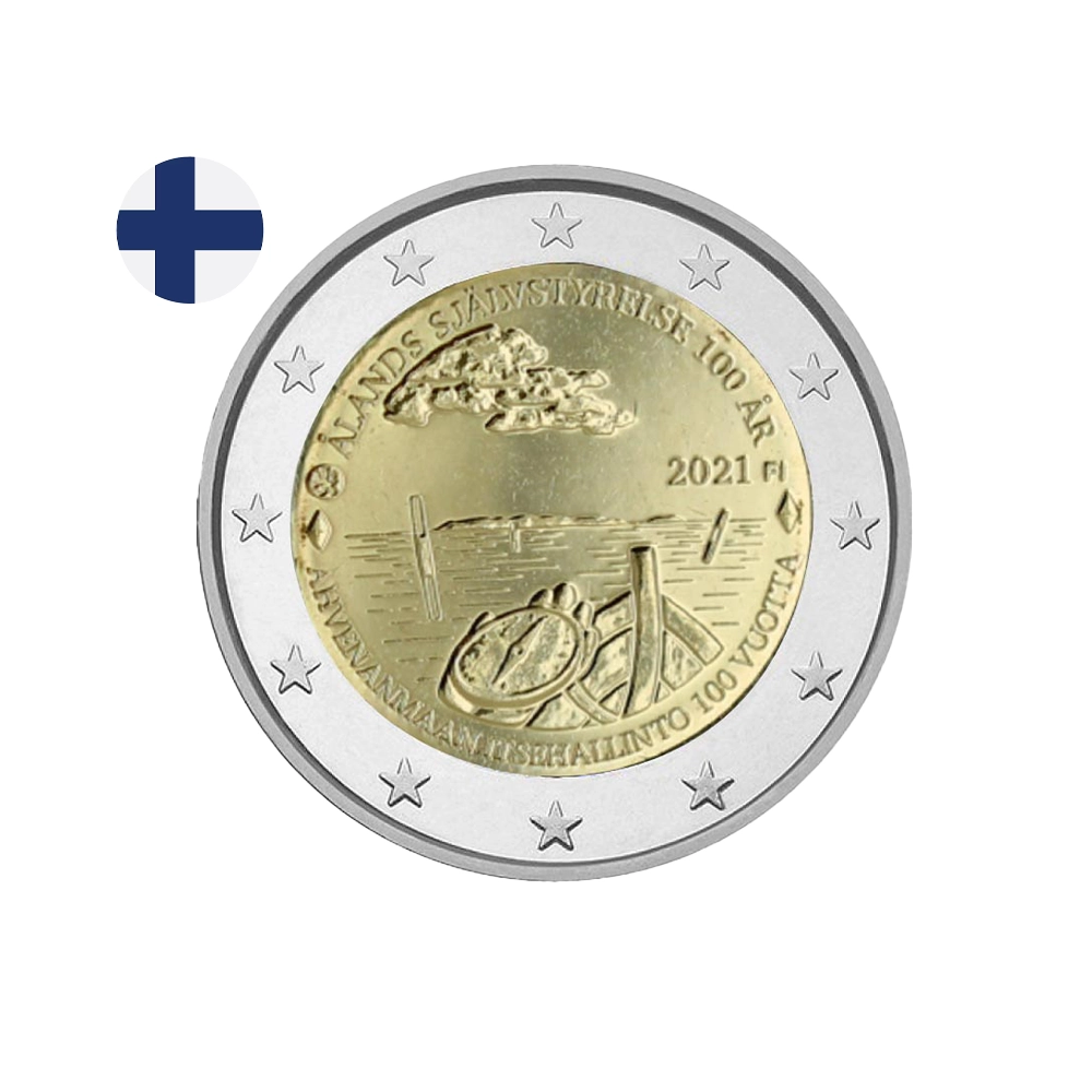 Finlande 2021 - 2 Euro Commémorative - 100 ans de L'Autonomie des Îles Åland