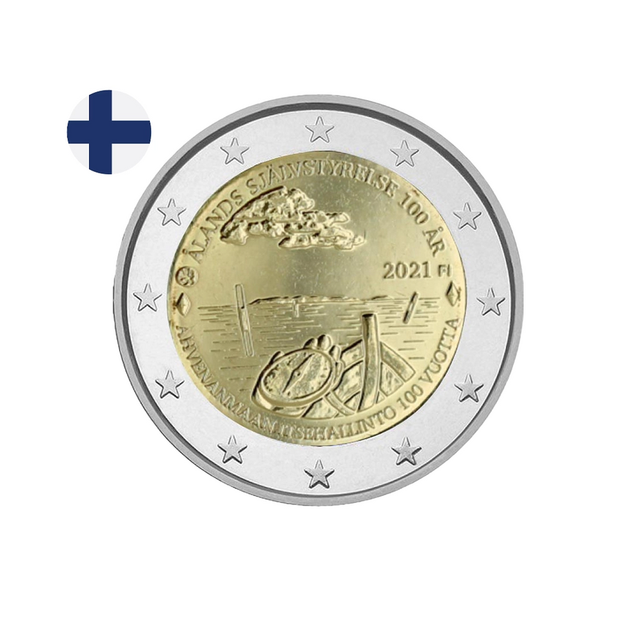 Finlande 2021 - 2 Euro Commémorative - 100 ans de L'Autonomie des Îles Åland