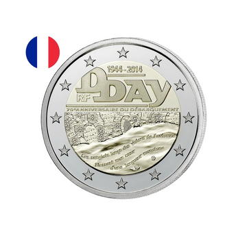 France 2014 - 2 Euro Commémorative - D-DAY