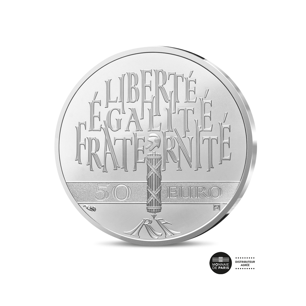 Le Génie Français - Monnaie de 50 Euros Commémorative Argent - 2026