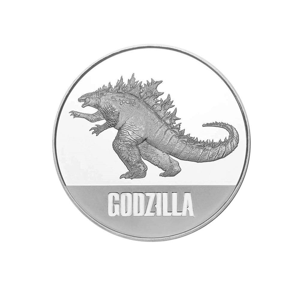 Godzilla vs. Kong - Monnaie de 2 Dollars Argent - BE 2021