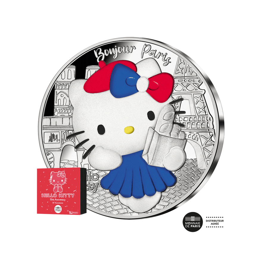 Hello Kitty - "Hallo Paris" - Valuta van € 10 geld - Be 2024