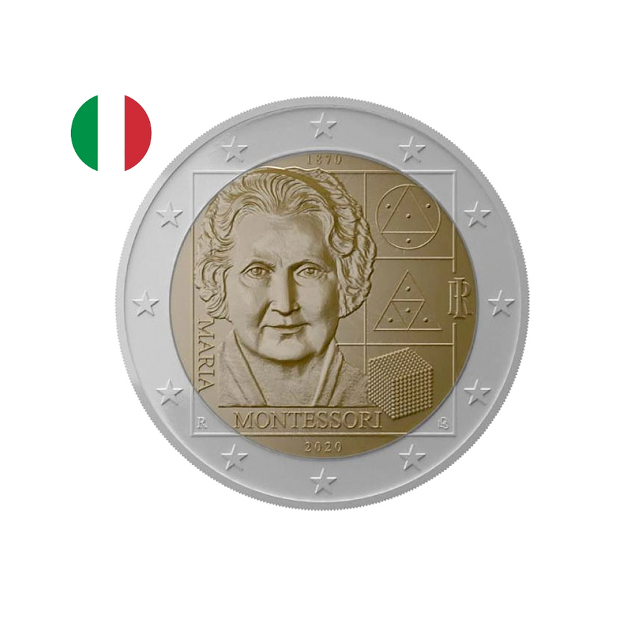 Italie 2020 - 2 Euro Commémorative - Maria Montessori