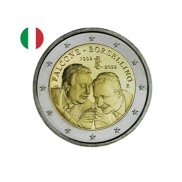 Italie 2022 - 2 Euro Commémorative - Giovanni Falcone et Paolo Borsellino