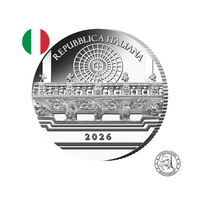 Italie 2026 - Art Baroque Romain - Monnaie de 5 Euros Argent - FdC