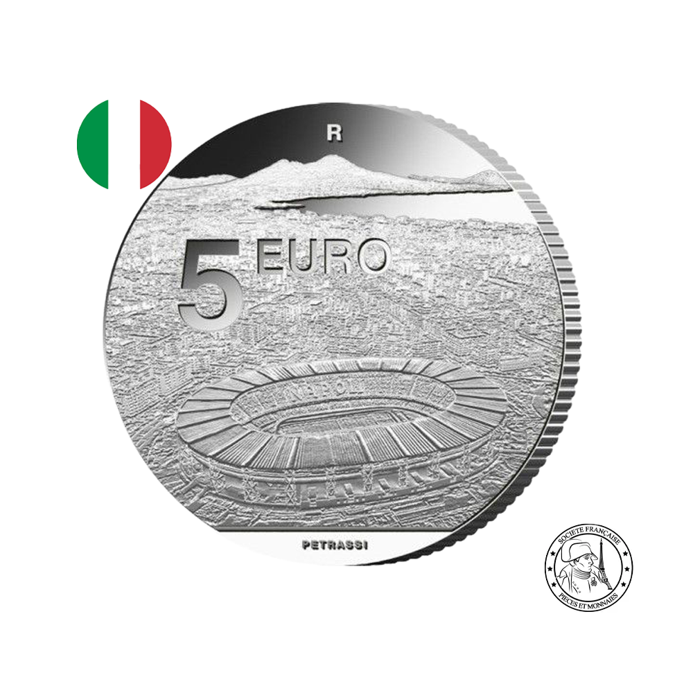 ⁣⁢Italien 2026 - SSC Napoli - 5 Euro Silbermünze - PP⁤⁣