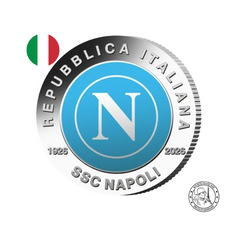 ⁣⁢Itaalia 2026 - SSC Napoli - 5 eurost hõbemünt - Proof⁤⁣