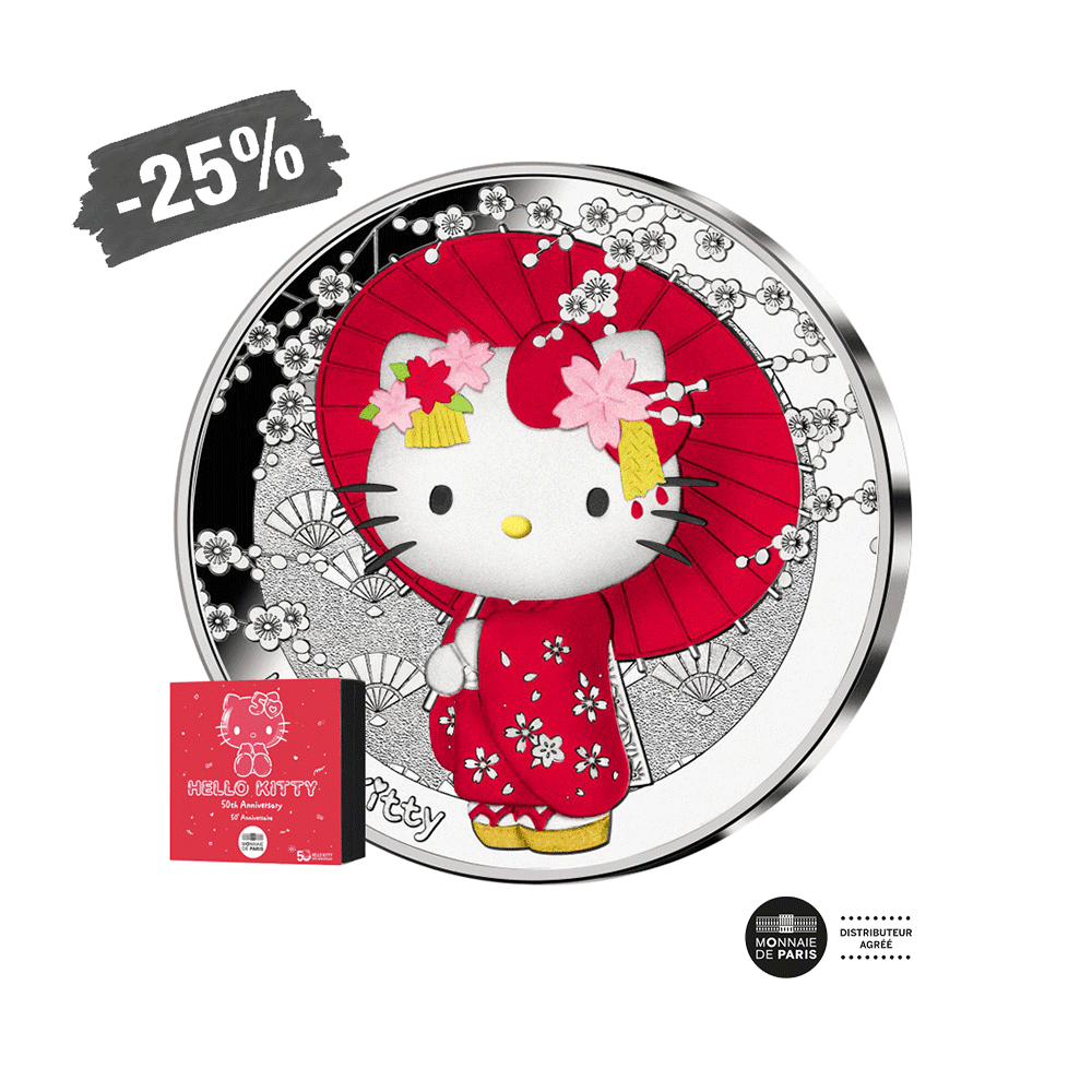 Hello Kitty - Version japonaise - Monnaie de 10€ Argent - BE 2024