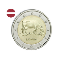 Lettonie 2016 - 2 Euro Commémorative - La Brune de Lettonie