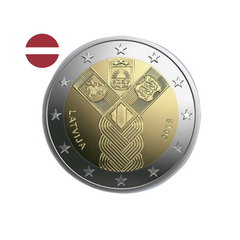 Lettonie 2018 - 2 Euros Commémorative - Indépendance des Pays baltes