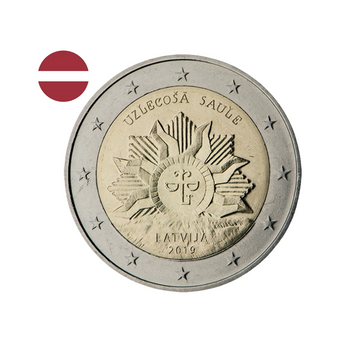 Lettonie 2019 - 2 Euro Commémorative - Soleil levant