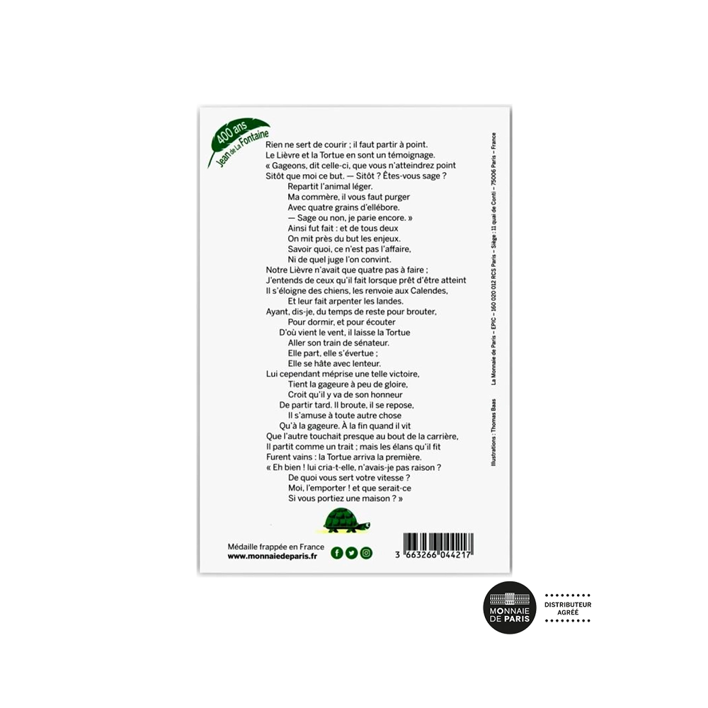 Jean de la Fontaine - Le Lièvre et la Tortue - 2021