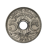 5 centavos Napoleão III - cabeça nu - França - 1853-1857