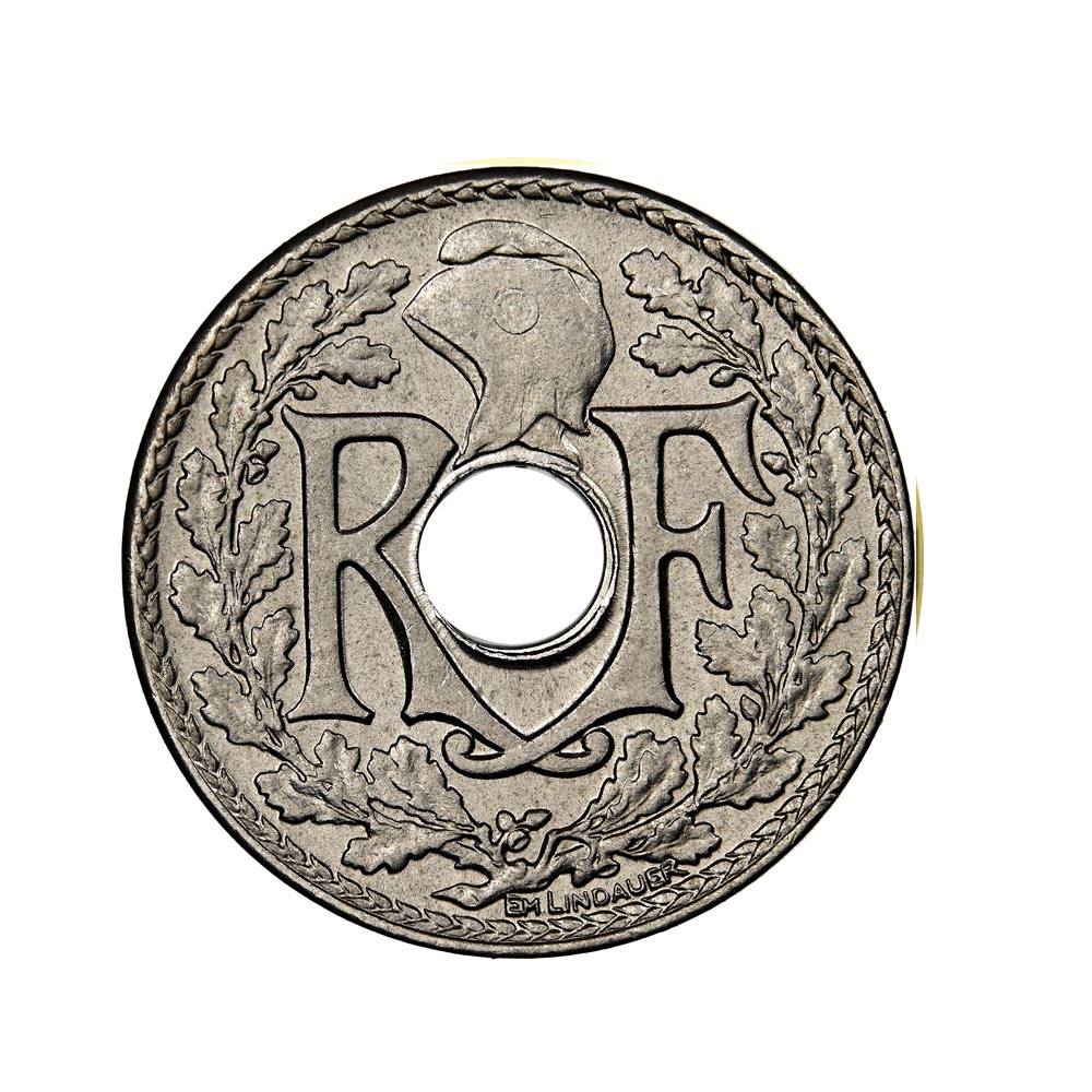 5 centavos Napoleão III - cabeça nu - França - 1853-1857