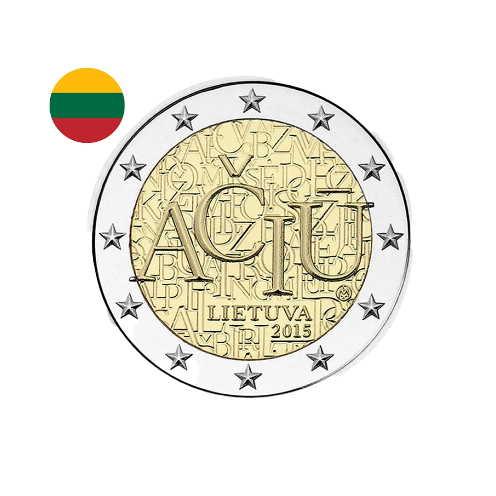 Lituanie 2015 - 2 Euro Commémorative - Langue lituanienne