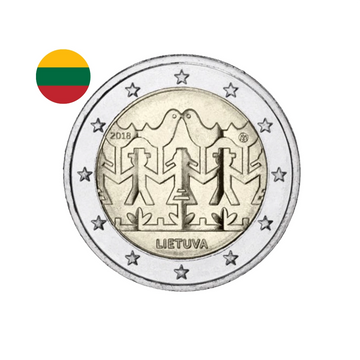 Lituanie 2018 - 2 Euro Commémorative - Chants et danses lituaniennes