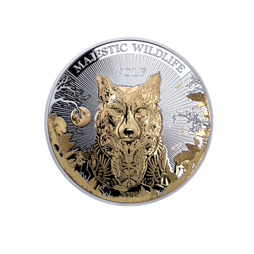 Majestueuse Faune - Le Loup - Monnaie de 10 Dollars Argent - BE 2026
