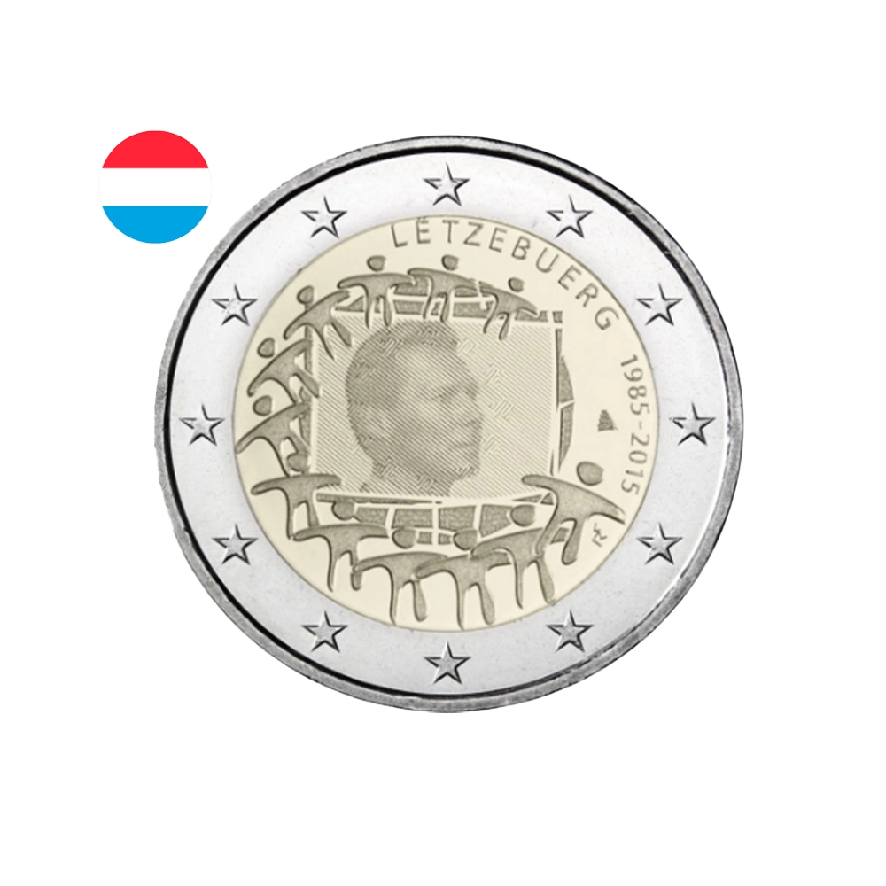 Luxembourg 2015 - 2 Euro Commémorative - 30ème anniversaire du drapeau de l'Union Européenne