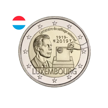 Luxembourg 2019 - 2 Euro Commémorative - Centenaire du suffrage universel