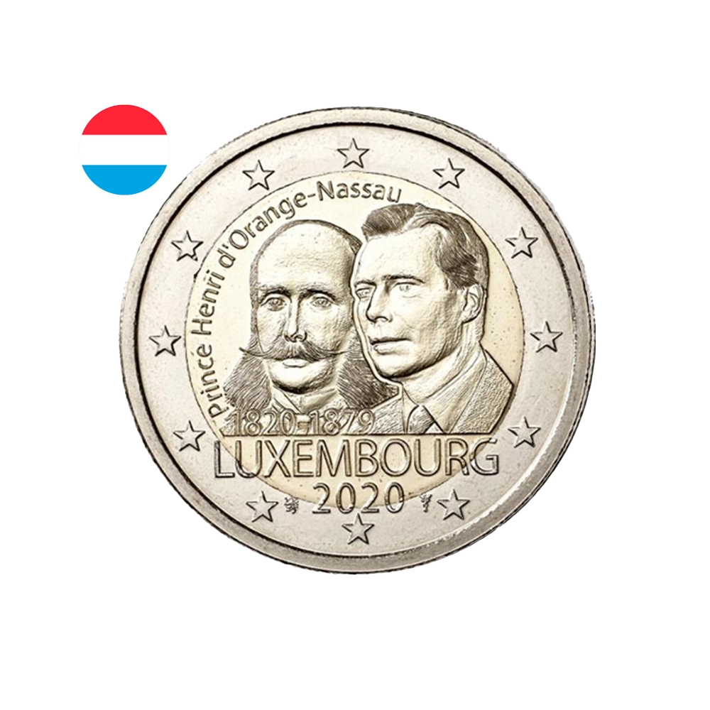 Luxembourg 2020 - 2 Euro Commémorative - 200ème anniversaire de la naissance du Prince Henri