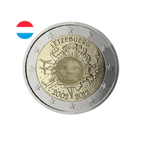 Luxembourg 2012 - 2 Euro Commémorative - 10 ans de l'Euro