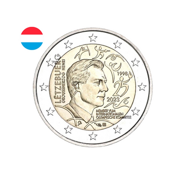 Luxembourg 2023 - 2 Euro Commémorative - 25è anniversaire de l'admission du Grand-Duc Henri comme membre du CIO