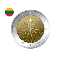 Lituanie 2026 - 2 Euros Commémorative -  Indépendance énergétique - Oiseau de la liberté