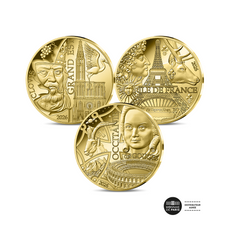 Les Régions 2026 - Lot de 3 Monnaies de 5 Euros Or - BE