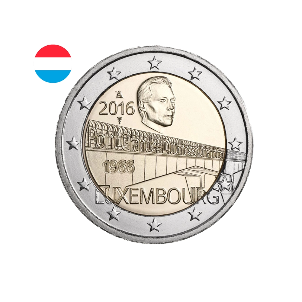 Luxembourg 2016 - 2 Euro Commémorative - Pont de la grande-duchesse Charlotte